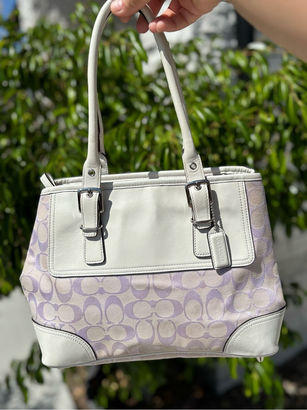 Purple Coach Bag